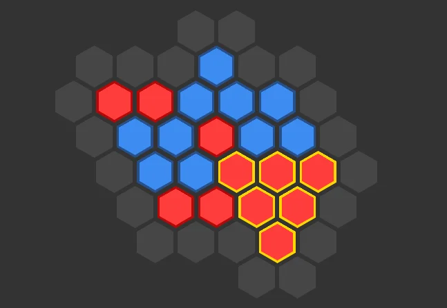 The board for the hex game
